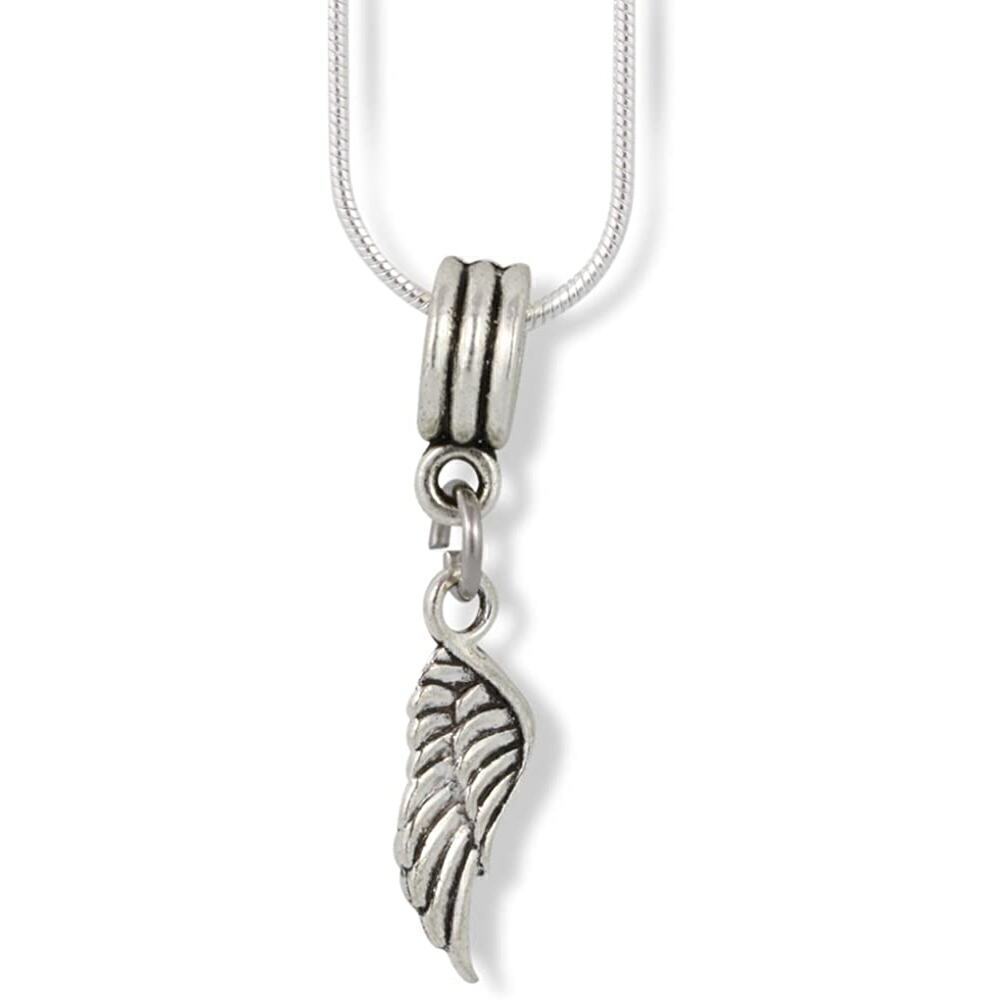 Angel Wing from Heaven Charm Snake Chain Necklace